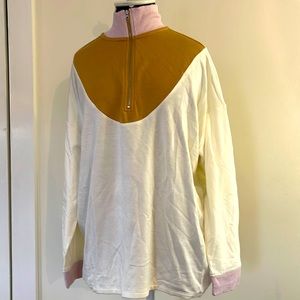 NWT LOFT OUTLET QUARTER ZIP -XL